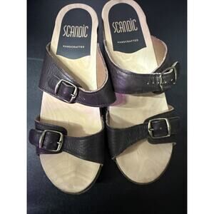 Men’s Scandic Sandal Size 42 Clog Brown